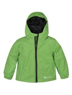 OAKI Rain Jacket for Kids/Toddlers, Waterproof, Breathable, Lightweight with Hood