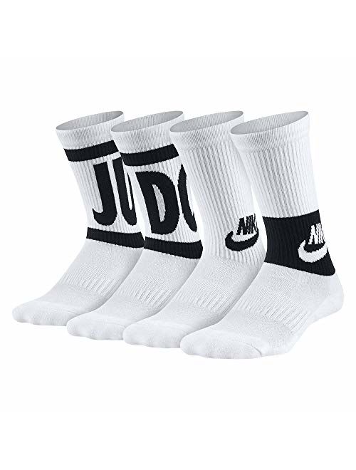 Nike Kids Performance Cushioned Lycra Crew Training Socks 3-Pair Pack (Little Kid/Big Kid)