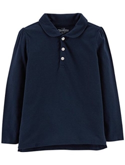 Girls' Long-Sleeve Uniform Polo Shirt