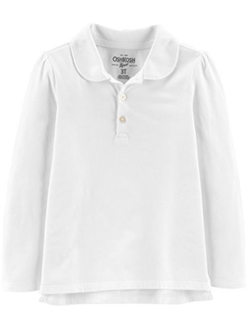 OshKosh B'Gosh Girls' Long-Sleeve Uniform Polo Shirt