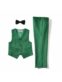 YuanLu 3 Piece Kids Boys' Formal Blazer Vest and Pants Dress Suits Set for Party