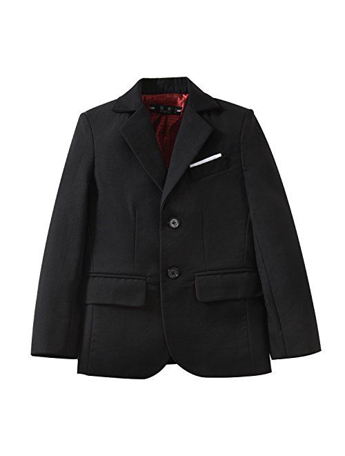 YuanLu 3 Piece Kids Boys' Formal Blazer Vest and Pants Dress Suits Set for Party