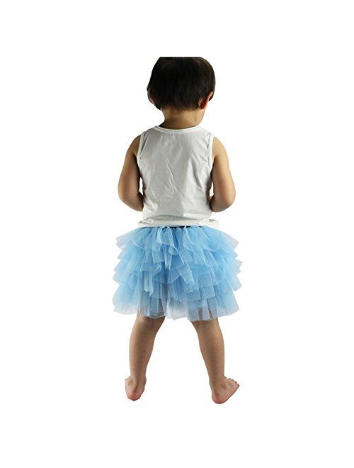 Wennikids Baby Girl's Dance Skirt Chiffon Pettiskirt Tutu