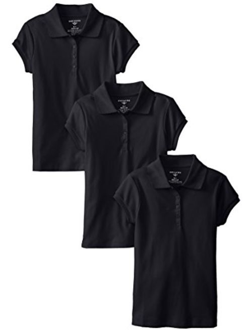 Dockers Girls' Uniform Short Sleeve Polo (Pack of 3)