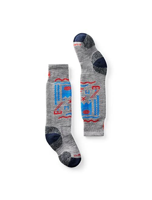 Smartwool Kids Over-the-Calf Socks - OTC Wintersport Neo Native Socks, Lightly Cushioned Merino Wool Performance Socks