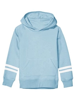 FUMIKAZU Kids Crop Tops Plaid Hoodies Long Sleeve Cute Pullover Sweatshirt with Pocket