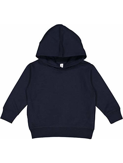 RABBIT SKINS Toddler Fleece Long Sleeve Hooded Pullover Sweatshirt with Side Seam Pockets