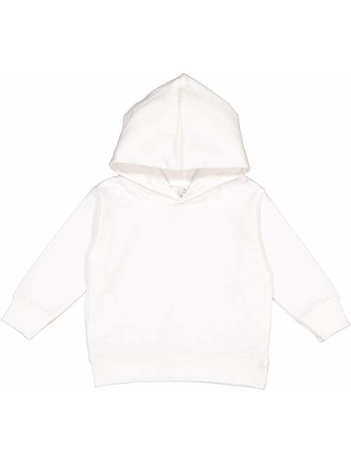 RABBIT SKINS Toddler Fleece Long Sleeve Hooded Pullover Sweatshirt with Side Seam Pockets