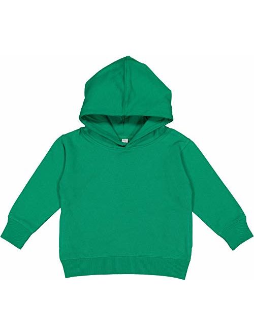 RABBIT SKINS Toddler Fleece Long Sleeve Hooded Pullover Sweatshirt with Side Seam Pockets