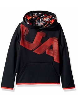 Boys Fleece Highlight Printed Hoodie