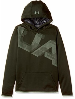 Boys Fleece Highlight Printed Hoodie