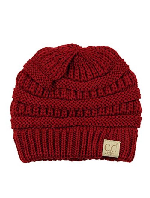 C.C Kids' Cute Warm and Comfy Children's Knit Ski Beanie Hat