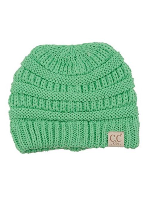 C.C Kids' Cute Warm and Comfy Children's Knit Ski Beanie Hat