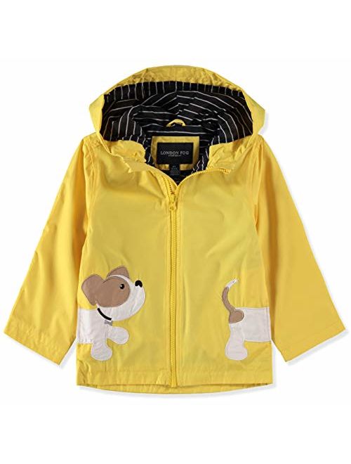 LONDON FOG Boys' Little Animal Rainslicker Rain Jacket