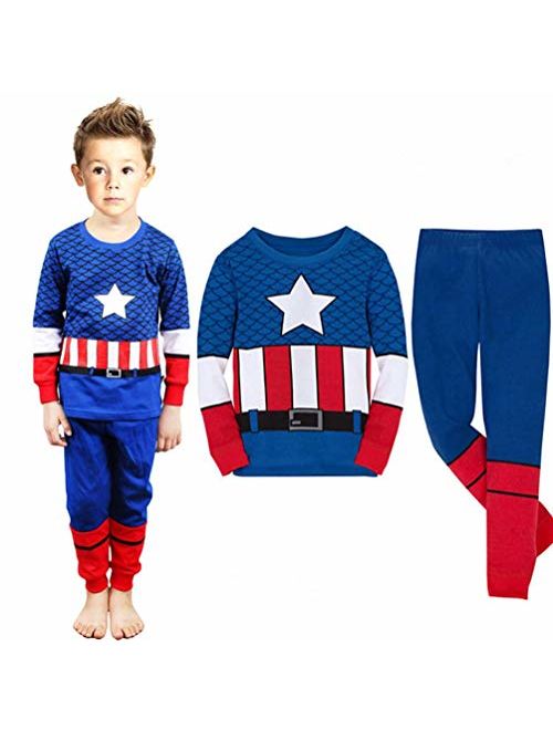 horizon where hope spread Kids & Toddler Pajamas Boys 2 Piece Long Pjs Set 100% Cotton Sleepwear (2-7 Years)