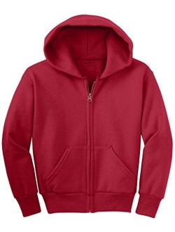 Joe's USA - Youth Full-Zip Hooded Sweatshirts in 22 Colors