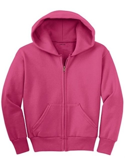 Joe's USA - Youth Full-Zip Hooded Sweatshirts in 22 Colors