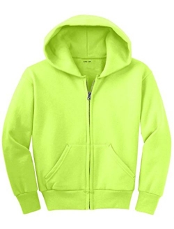 Joe's USA - Youth Full-Zip Hooded Sweatshirts in 22 Colors