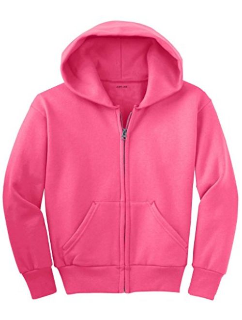 Joe's USA - Youth Full-Zip Hooded Sweatshirts in 22 Colors