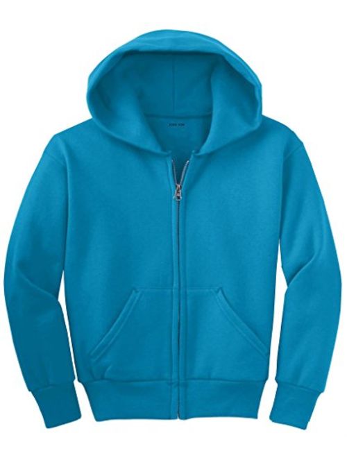 Joe's USA - Youth Full-Zip Hooded Sweatshirts in 22 Colors