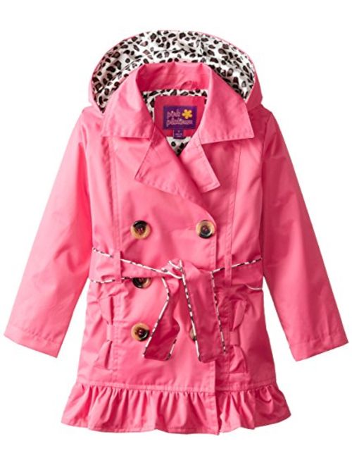 Pink Platinum Girls' Double Leopard Jacket