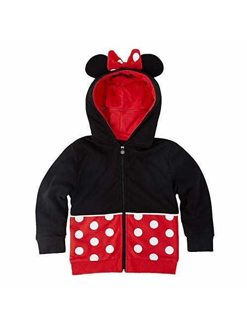 CUBCOATS Minnie Mouse - 2-in-1 Transforming Hoodie and Soft Plushie - Red and Black