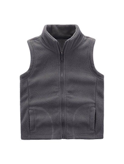 Motteecity Boys' Warm Zipper Fleece Vest