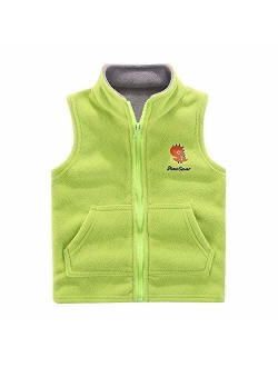 Motteecity Boys' Warm Zipper Fleece Vest