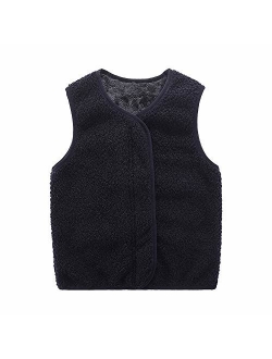 Motteecity Boys' Warm Zipper Fleece Vest