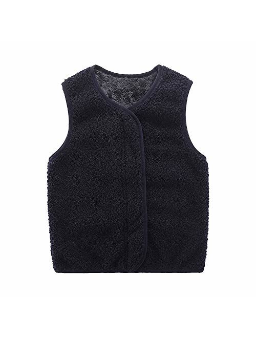 Motteecity Boys' Warm Zipper Fleece Vest