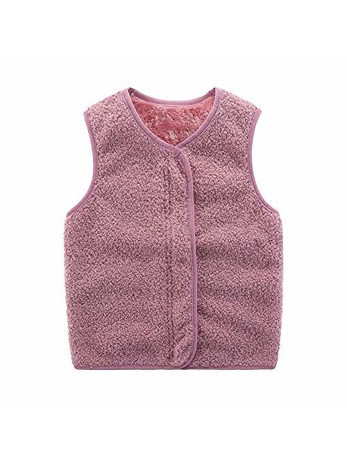 Motteecity Boys' Warm Zipper Fleece Vest