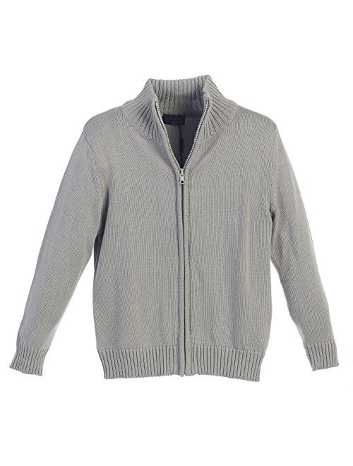 Gioberti Boy's Knitted Full Zip 100% Cotton Cardigan Sweater