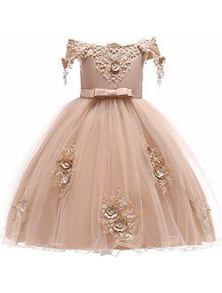 Debispax Flower Girls Dress for Pageant Party 3-10T