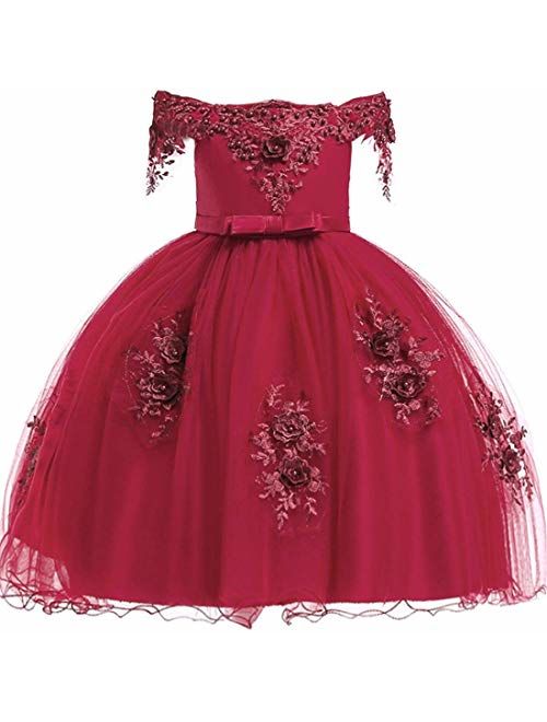 Debispax Flower Girls Dress for Pageant Party 3-10T