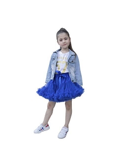 kephy Baby Pettiskirt Little Girl Pleated Tulle Skirt Extra Fluffy Princess Tutu Skirt Dance Dress (0-10T)