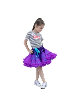 kephy Baby Pettiskirt Little Girl Pleated Tulle Skirt Extra Fluffy Princess Tutu Skirt Dance Dress (0-10T)