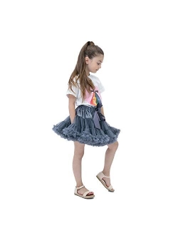 kephy Baby Pettiskirt Little Girl Pleated Tulle Skirt Extra Fluffy Princess Tutu Skirt Dance Dress (0-10T)