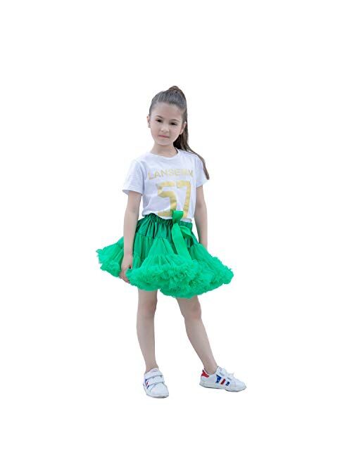 kephy Baby Pettiskirt Little Girl Pleated Tulle Skirt Extra Fluffy Princess Tutu Skirt Dance Dress (0-10T)