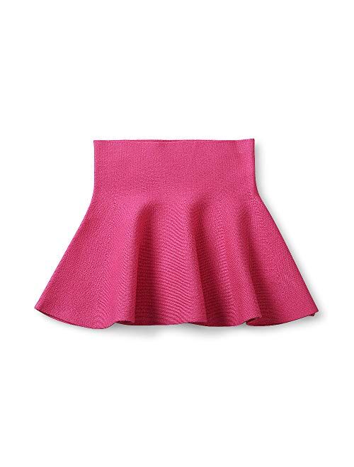 Mesinsefra Little Big Girls' High Waist Knitted Flared Pleated Skirt Casual