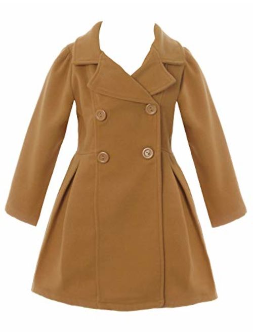 iGirlDress Coat Long Sleeve Button Pocket Long Winter Coat Outerwear