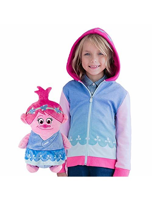 Cubcoats Poppy The Troll - 2-in-1 Transforming Hoodie and Soft Plushie - Pink