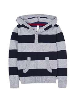 Benito & Benita Boys Cute Hoodies Striped Pullover Sweater Cotton Clothes for Children