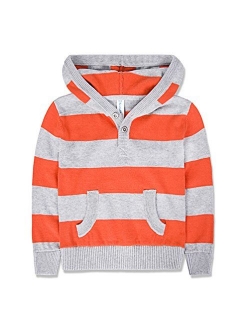 Benito & Benita Boys Cute Hoodies Striped Pullover Sweater Cotton Clothes for Children