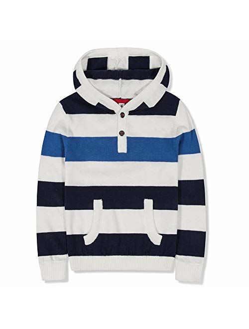 Benito & Benita Boys Cute Hoodies Striped Pullover Sweater Cotton Clothes for Children