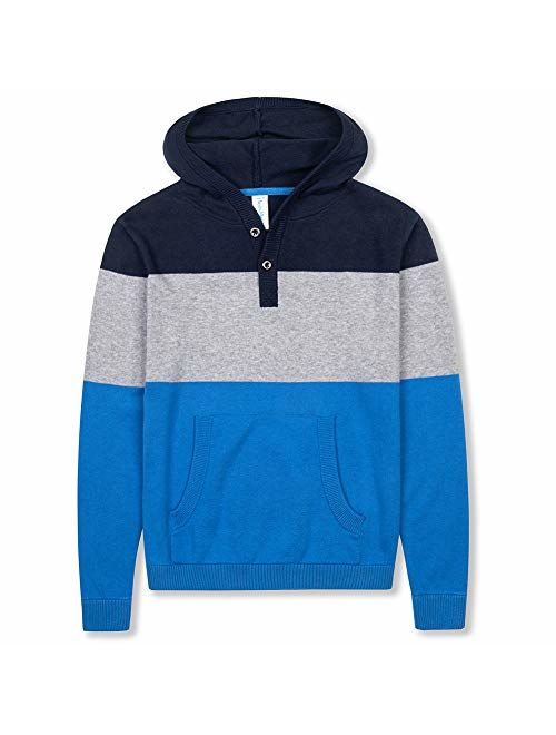 Benito & Benita Boys Cute Hoodies Striped Pullover Sweater Cotton Clothes for Children