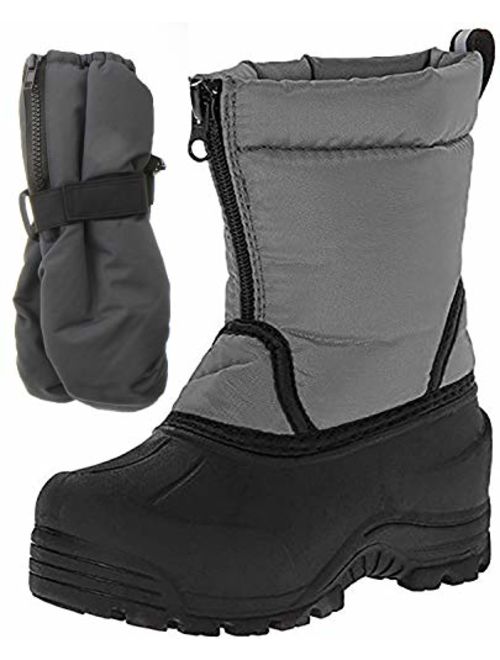 Northside Icicle Kids Winter Snow Boots & Gloves Combo for Girls & Boys