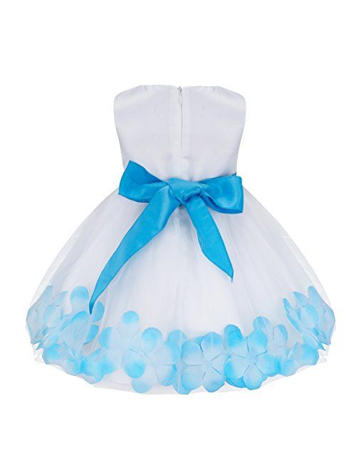 YiZYiF Baby Girls Flower Petals Formal Bridesmaid Wedding Party Tutu Dress