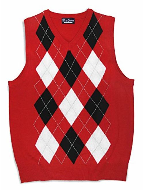 Blue Ocean Kids Argyle Sweater Vest