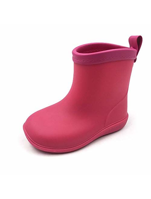 Amoji Baby Kids Easy On Rain Shoes Boots for Toddler Little Kid