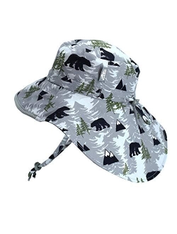 JAN & JUL Kids' GRO-with-Me Aqua-Dry Adventure Hat | 50+ UPF Wide Brim Water-Repellent Sunhat